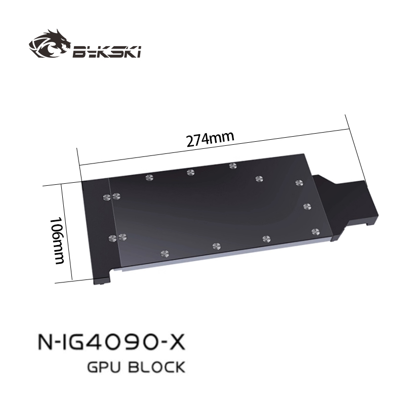 Rtx 4090 Water Block - Bloco de água para GPU Bykski,